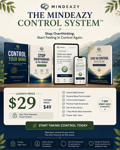 Stop Overthinking And Feel More In Control In Less Than 7 Days