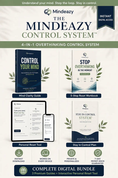 Stop Overthinking And Feel More In Control In Less Than 7 Days