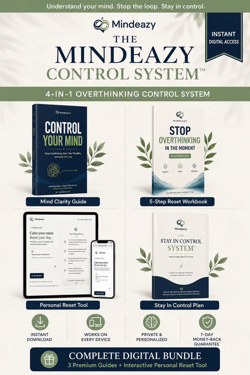Stop Overthinking And Feel More In Control In Less Than 7 Days