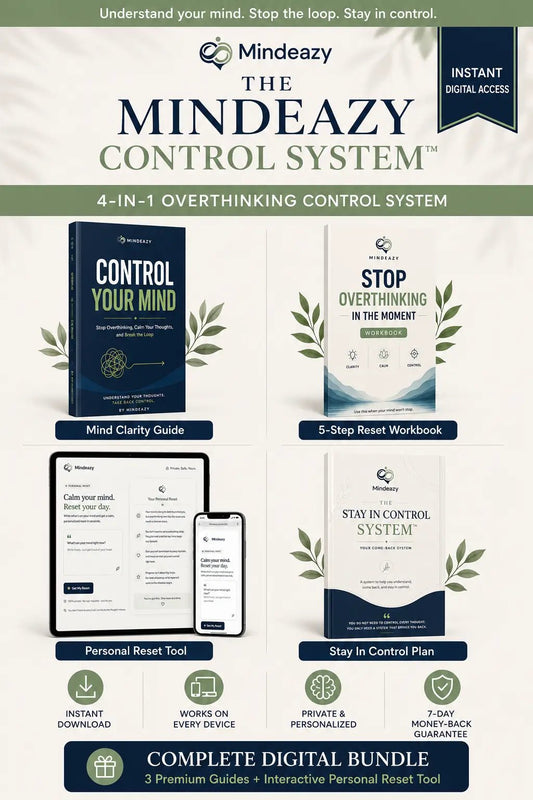 Stop Overthinking And Feel More In Control In Less Than 7 Days